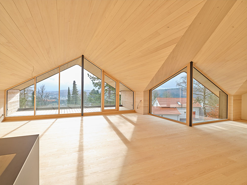 Uwe Maier Holzbau – Aufstockung Wohnhaus Zanger Berg