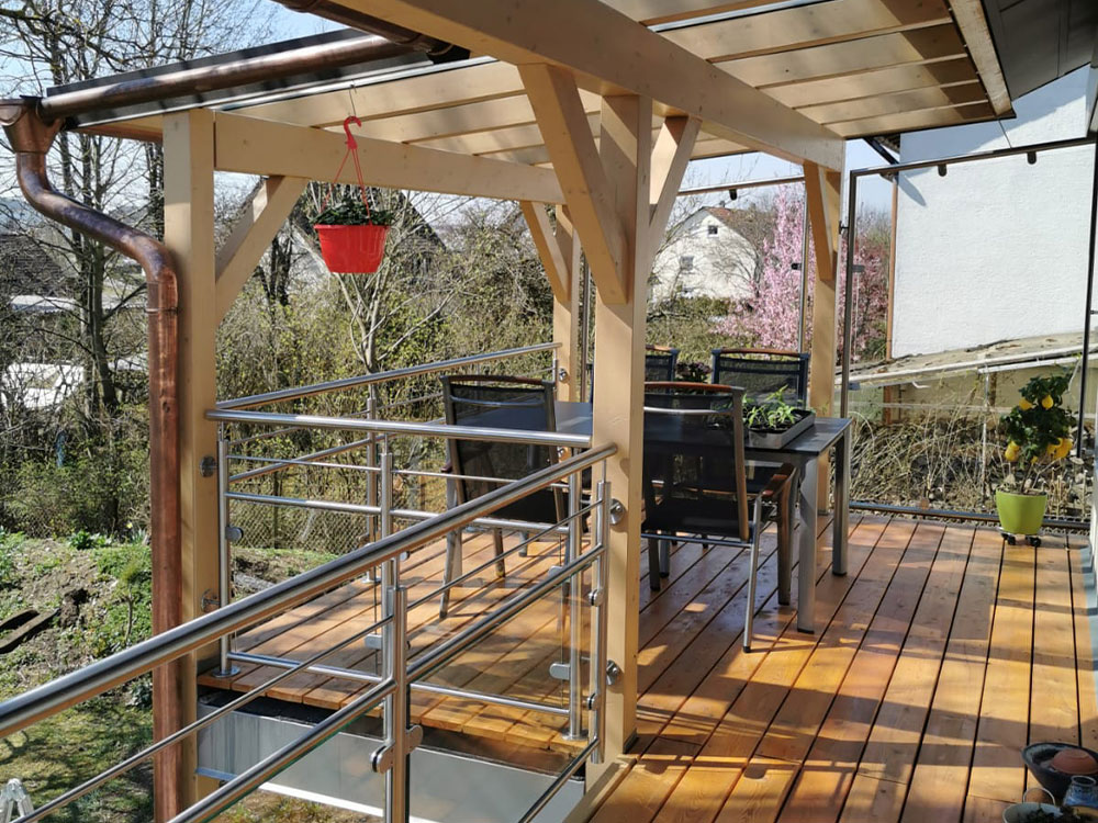 Uwe Maier Holzbau – Neubau Terrasse